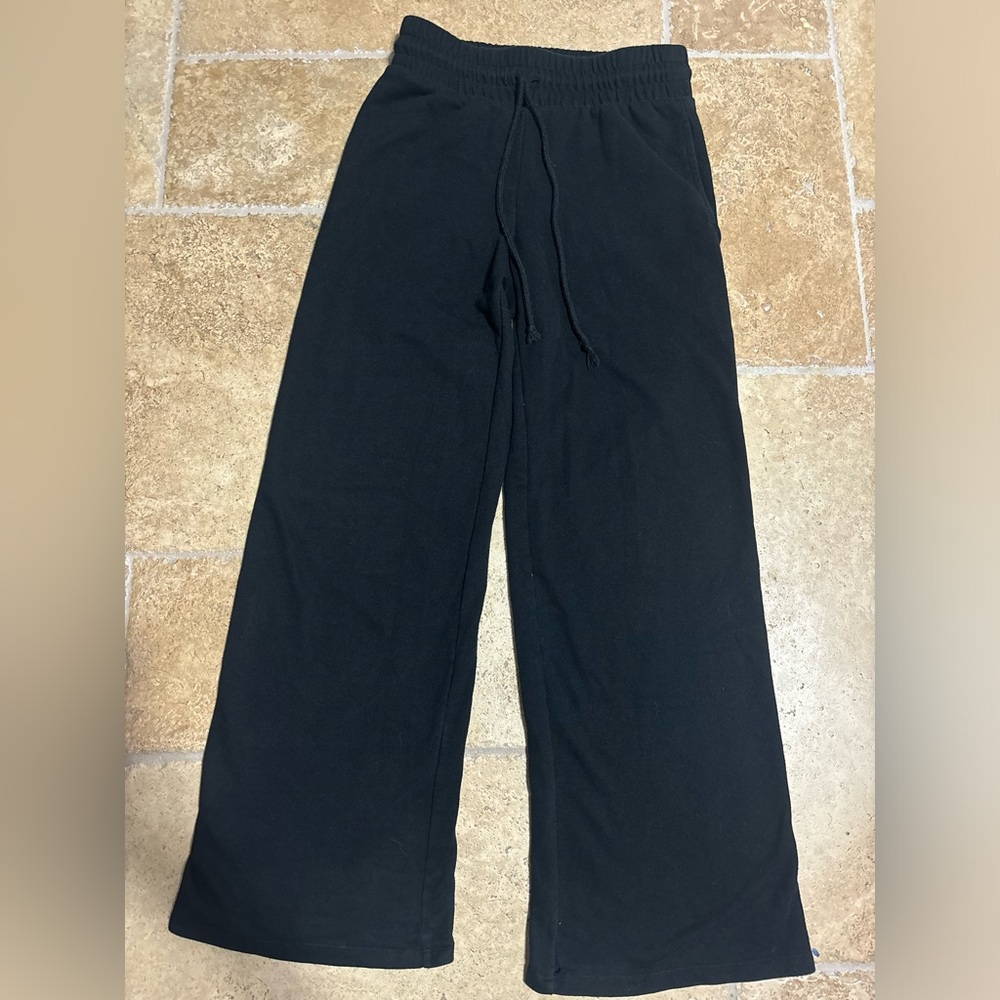 Wild Fable Black Wideleg Sweatpants